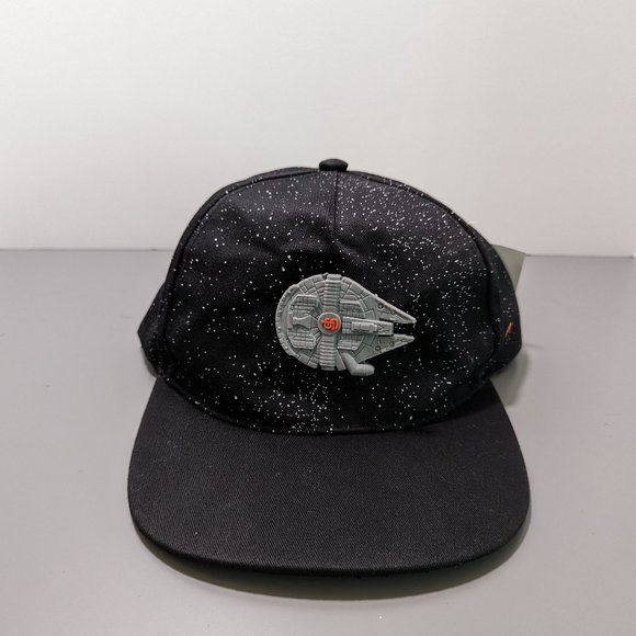 Star Wars MLB San Francisco Giants Smartwater Snapback Cap Hat Millennium Falcon - Picture 1 of 5